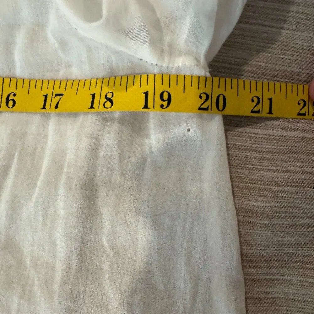 NWT Free People Embroidered Poet Top XS Ivory 100% Cotton Gauze Lace Fairy $168 - Picture 11 of 12